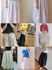 2026 Summer High Waist Khaki A-line Cotton Skirt for Women - Korean Style