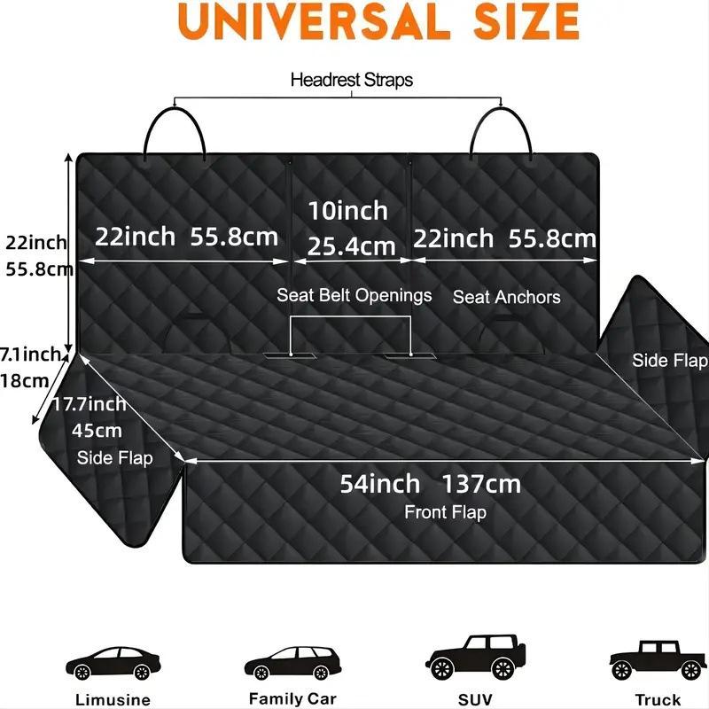 Heavy-Duty Waterproof Collapsible Modern Pet Car Seat Cover Backseat & Trunk Liner for Dogs Premium Pet Mats & Pads