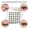 Yiyanai Natural Thin Flat False Eyelashes Lightweight Breathable Single Cluster Design for Eye Makeup