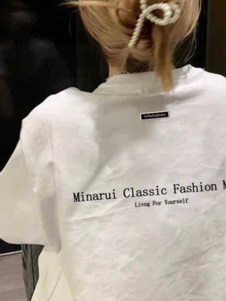 Женская футболка большого размера из хлопка с коротким рукавом, белая, свободного кроя - летний топ в американском стиле