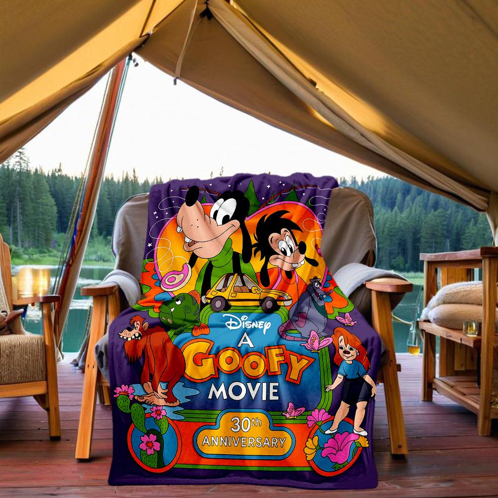 1pc, Goofy & Friends Blanket Soft Throw for Home Decor, Gift Idea, Living Room, Travel, Camping