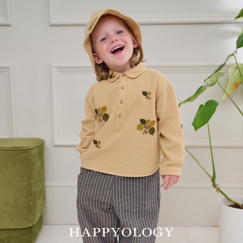 Женская вышитая рубашка Happyology с полупланкой и длинным рукавом