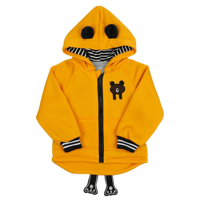 Демисезонная детская куртка на молнии и ушками на капюшоне. Перед покупкой ознакомьтесь с таблицей размеров (возможны отклонения от параметров 1-3 см)