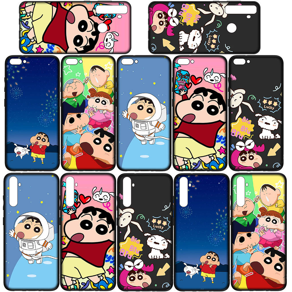 Чехол для iPhone 16 15 Xiaomi Redmi Note 14 13 12 11 Pro Max X 8 16e Samsung Galaxy S25 S24 S23 Moto OPPO Huawei Crayon Shin Chan Shinchan Чехол для телефона