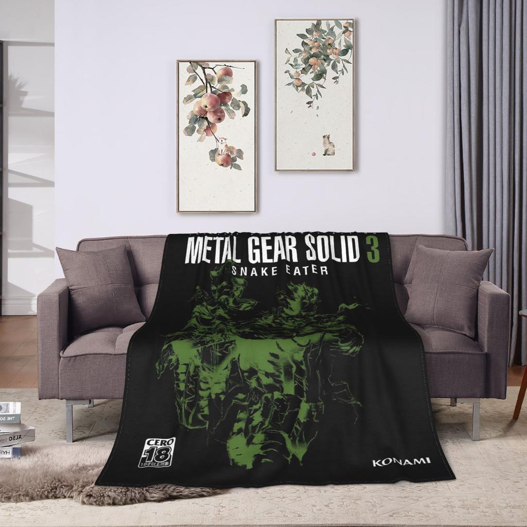 Игра Metal Gear Solid Одеяло Супер Теплое Принт Плюшевое Одеяло Для Путешествий На Открытом Воздухе Фланелевое Покрывало Покрывало На Кровать