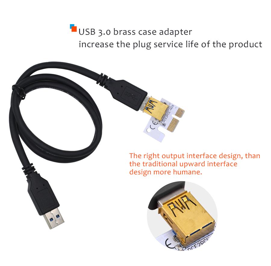 6 шт. Pci-E Express 1X To 16X Riser 010 Адаптер карты Pcie 1 к 6 4 слота Pcie порт