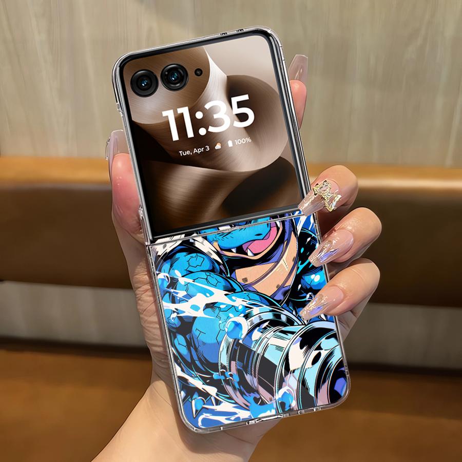 Милый Чехол с Пикачу Покемон для Moto Razr 40 60 Ultra 50Ultra 50 2022 40Ultra Прозрачный Мягкий Чехол для Телефона