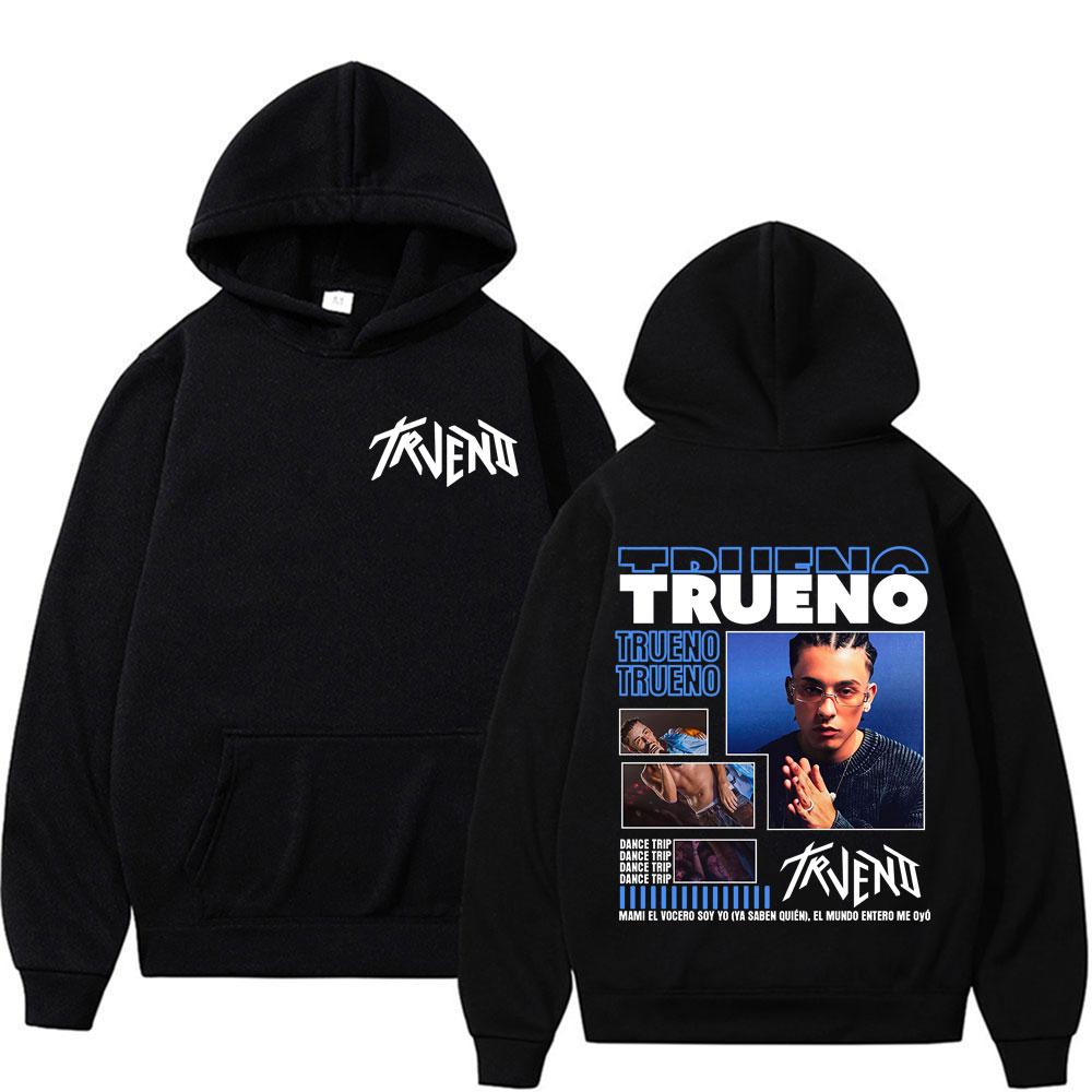 Rapper Trueno Album Cover Hoodie Male Harajuku Hip Hop Punk Rock Hoodies Men Women High Quality Fashion Casual Fleece Sweatshirt