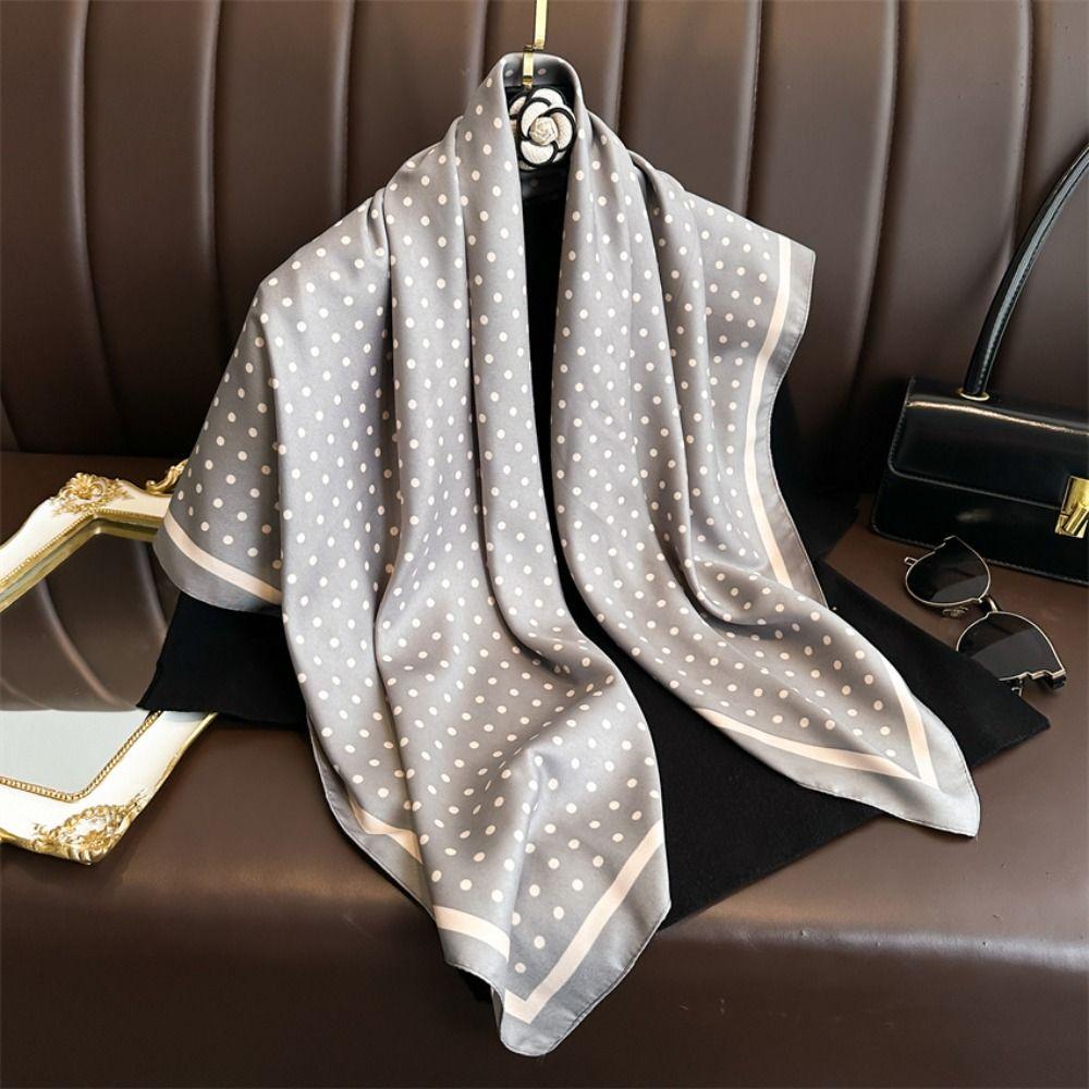 Spring Dot Print Silk Scarf New Design Women Shawl Fashion Women's Scarf Headkerchief