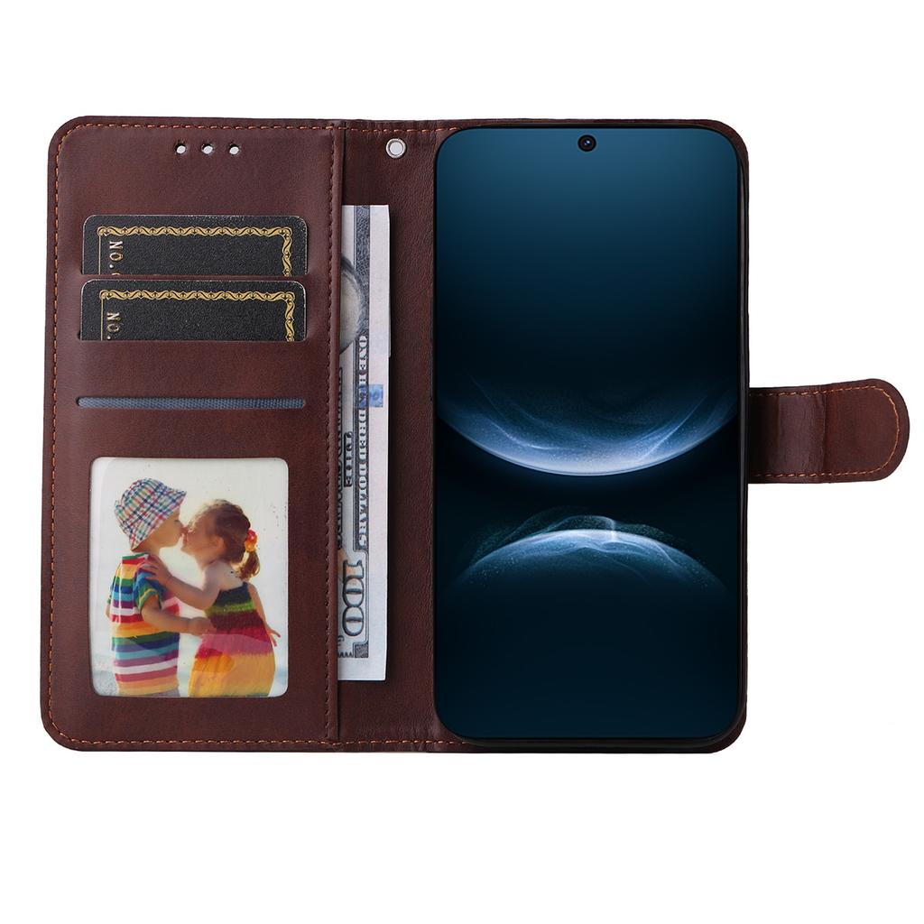 For Huawei nova 14 5G PU Leather Wallet Case Phone Stand Cover with Tempered Glass