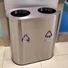 Mingyu Stainless Steel Double Bin Oval Trash Can