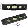 Magnetic 3 Bubble Level Vertical Horizontal Ruler Mini Spirit Level  Measuring Ruler