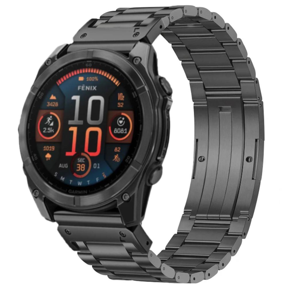 26 мм ремешок из нержавеющей стали для Garmin Enduro 3 Fenix 8 51 мм Мужской металлический браслет для Garmin Fenix 7X Pro 51 мм Fenix 6 5