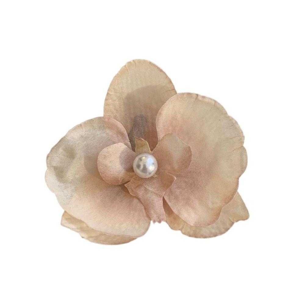 Cloth Butterfly Flower Hair Clip Butterfly Orchid Girl Hair Clip Orchid Flower Hairpin Party