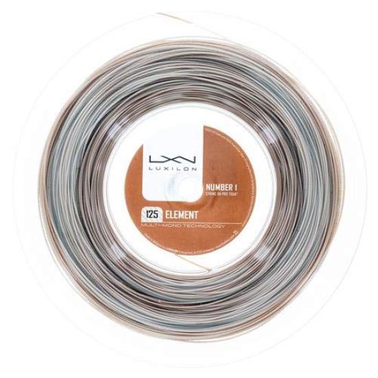 Теннисная струна LUXILON от Kei ELEMENT 125 WRZ990106 Коричневый (Б/у Нисикори) [200м катушка]