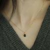 Modernlike 14k GF Silver 23 M Cast Onyx Necklace