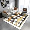 Europe Style Geometry Stripe Carpet Living Room Sofa Bedroom Bedside Study Kitchen Entrance Door Rug Non-slip Modern Decor Mat