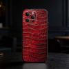 Чехол для телефона из кожи крокодила для iPhone 17,16,15,14,13,12,11 Plus,Pro,Max,Mini Силиконовый черный Мягкий чехол