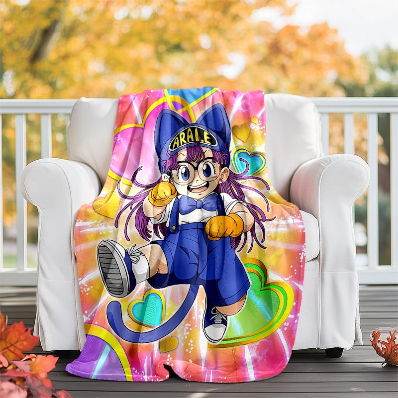 Arale printed throw blanket—soft,warm;versatile blanket for all seasons—perfect as &air-conditioning throw,nap blanket