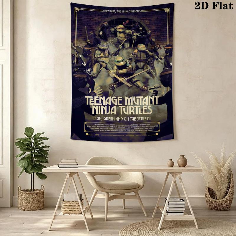 Teenage Mutant Ninja Turtles City Adventure Tapestry Background Cloth Fashion Print Home Decor Soft Background Cloth