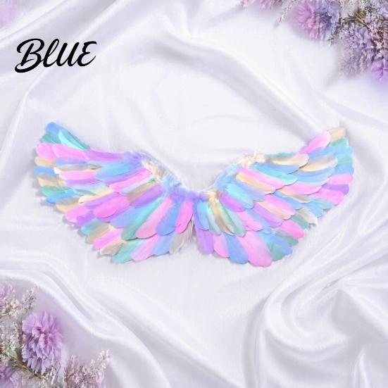 Authentic Angel Costume Lightweight Swan for Colorful Kids Wings Feather Wing Accessory Adults with Elastic Strap Halloween Party Cosplay