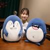 Cartoon Seal Penguin Pillow Blanket Plush Toy Shark Doll Office Lunch Break Air Conditioning Blanket Girl Ragdoll