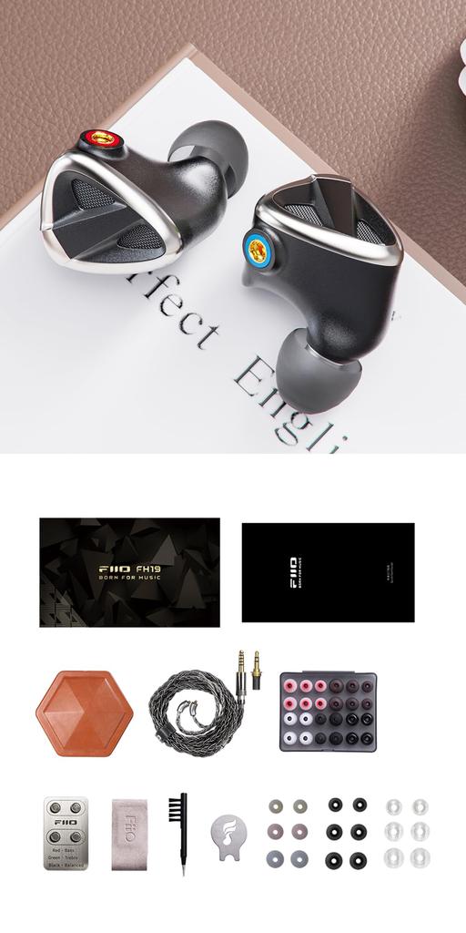 FIIO FH19 from authorized Japanese number Earphones Earphones FIO-IEM-FH19-B [Ships retailer/Serial included]