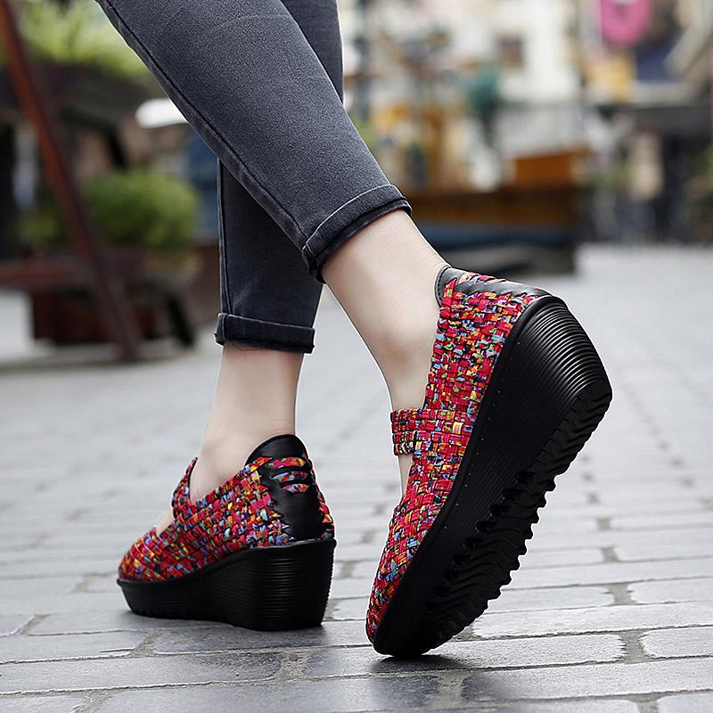 New Fashion Thick Bottom Large Size Women's Shoes 35-42