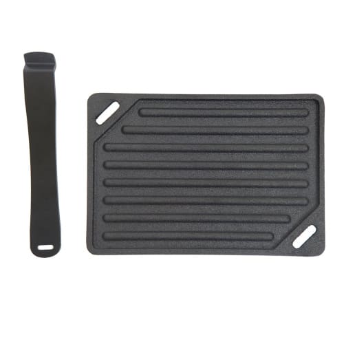 Tentmark Design Manly Grill Plate, Iron Plate, Suitable for Bonfires and Open Fires, Outdoor Camping, BBQ, Body and Grip Set, Includes Storage Bag