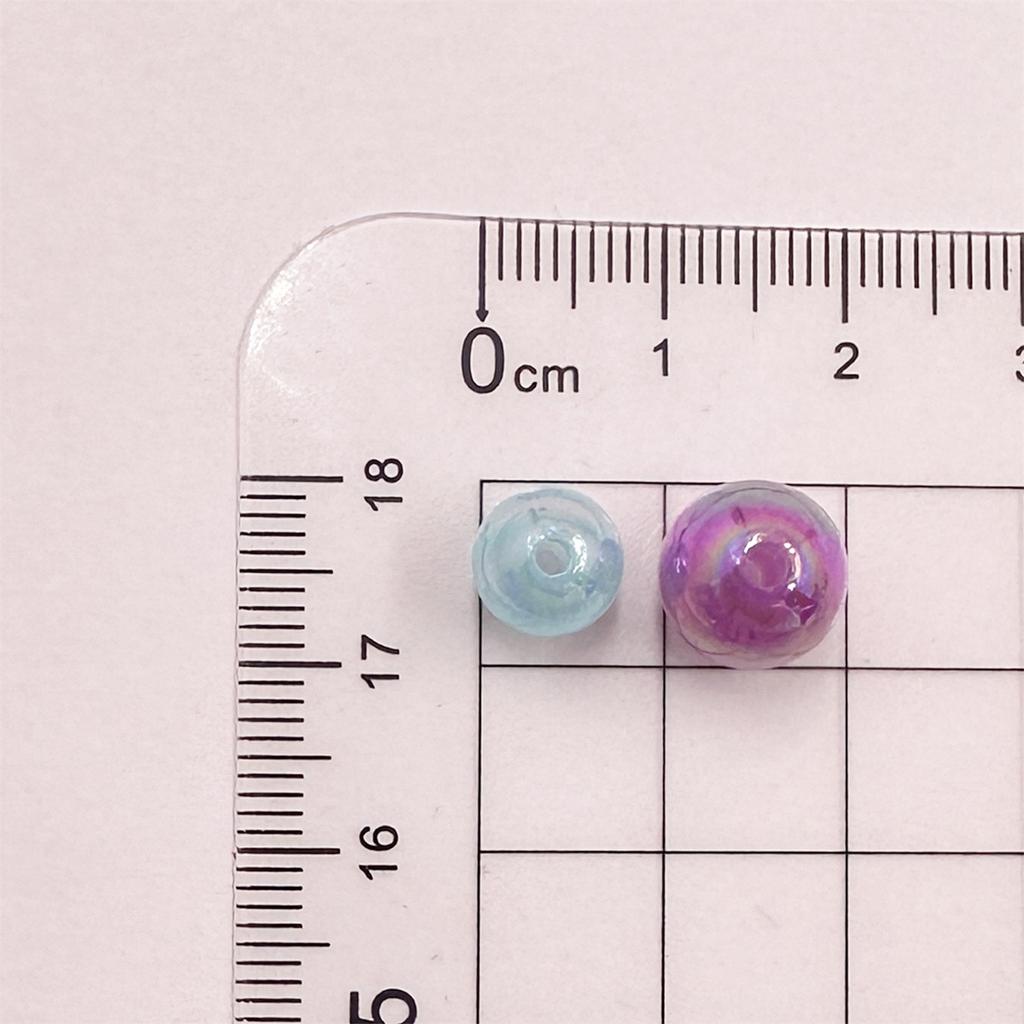 20/40Pcs 8 10mm Acrylic Round AB Color Beads with Dazzling Colors For Jewelry Making DIY Necklace Pendant Bracelet Material Jewelry Accessories