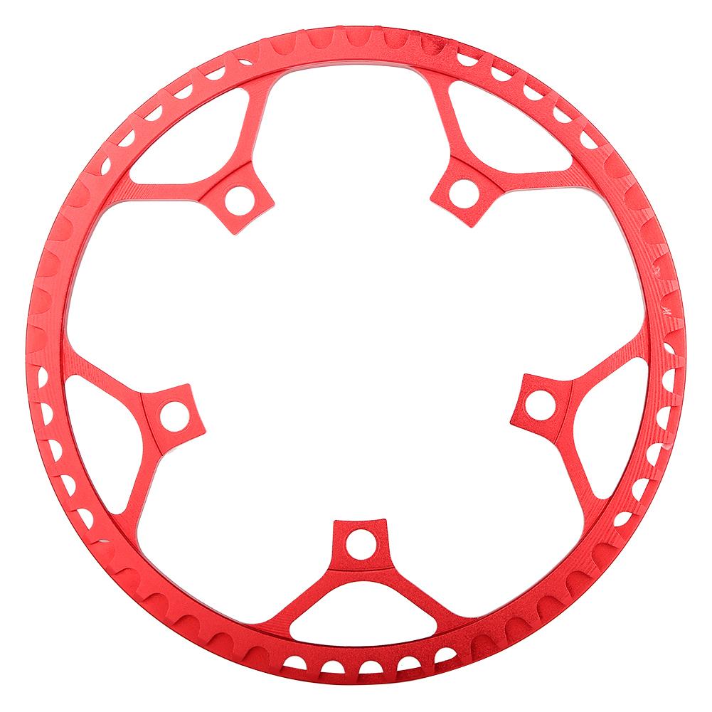   53T CNC Aluminum Alloy Mountain Bike Single Crank Chain   Repair Parts (Black)