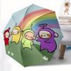 1 шт. Зонт-трость Teletubbies Радужный, Автоматический, Складной, Портативный, с 8 спицами, для Женщин/Мужчин, Всесезонный  a0901081