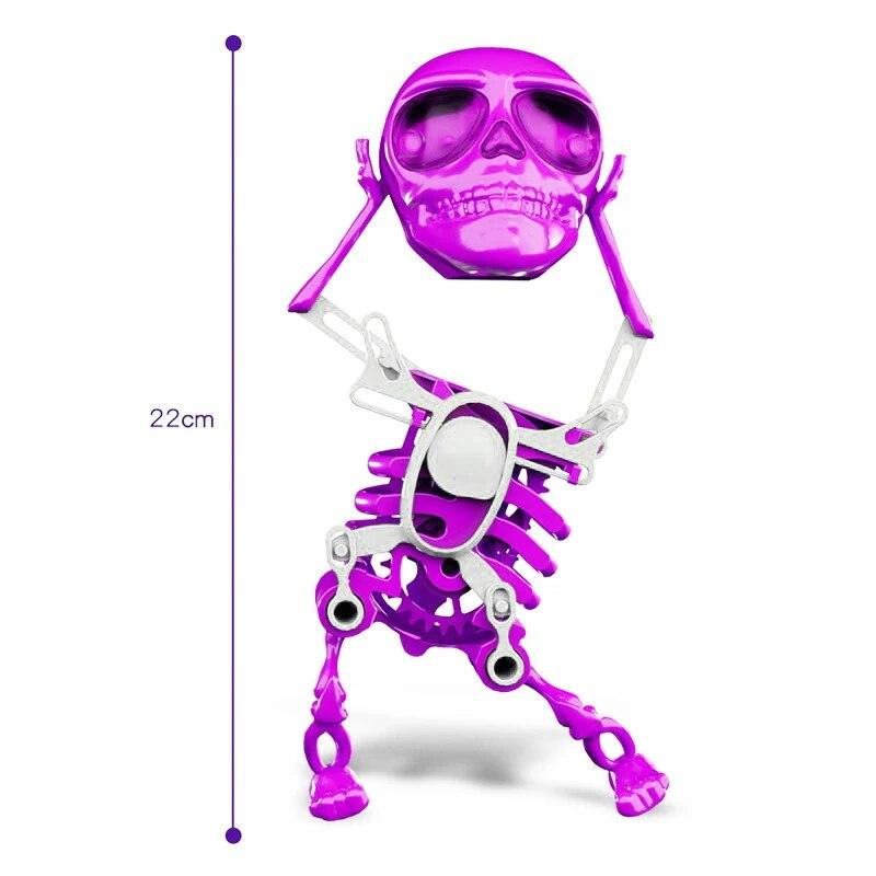 3D игрушка-скелет, забавная танцевальная игрушка-скелет, качающийся скелет, игрушки для снятия стресса, ручная заводная игрушка-качалка для украшения