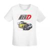 Initial D Неоновый Ae86 Футболка Женская с коротким рукавом Круглый вырез Уличная одежда Хлопок Летние футболки Уличная одежда
