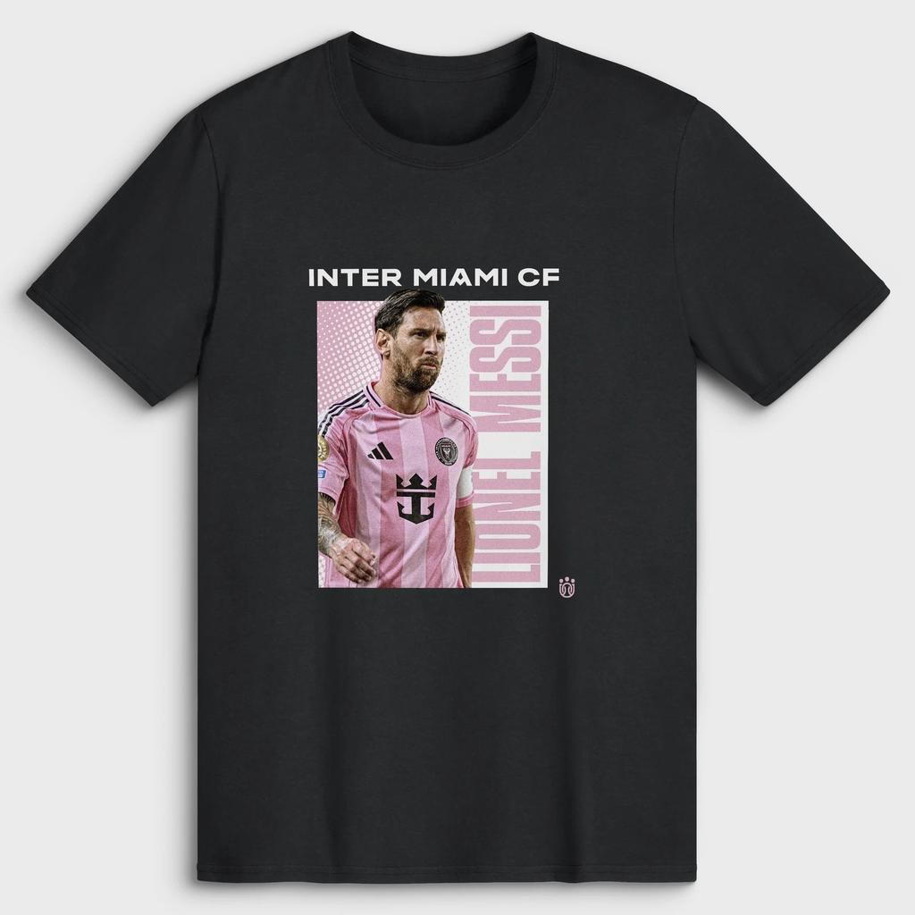 Unisex Unisex Black Lionel Messi Inter Miami Cf Player Program Graphic T Shirt Mls Soccer Football Casual Cotton Fan Gift Tee