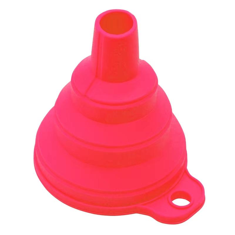 1/2/4PCS Silicone Collapsible mini Foldable Funnel  Portable Funnels for Fuel Hopper Beer Oil Kitchen Accessories Tools Items