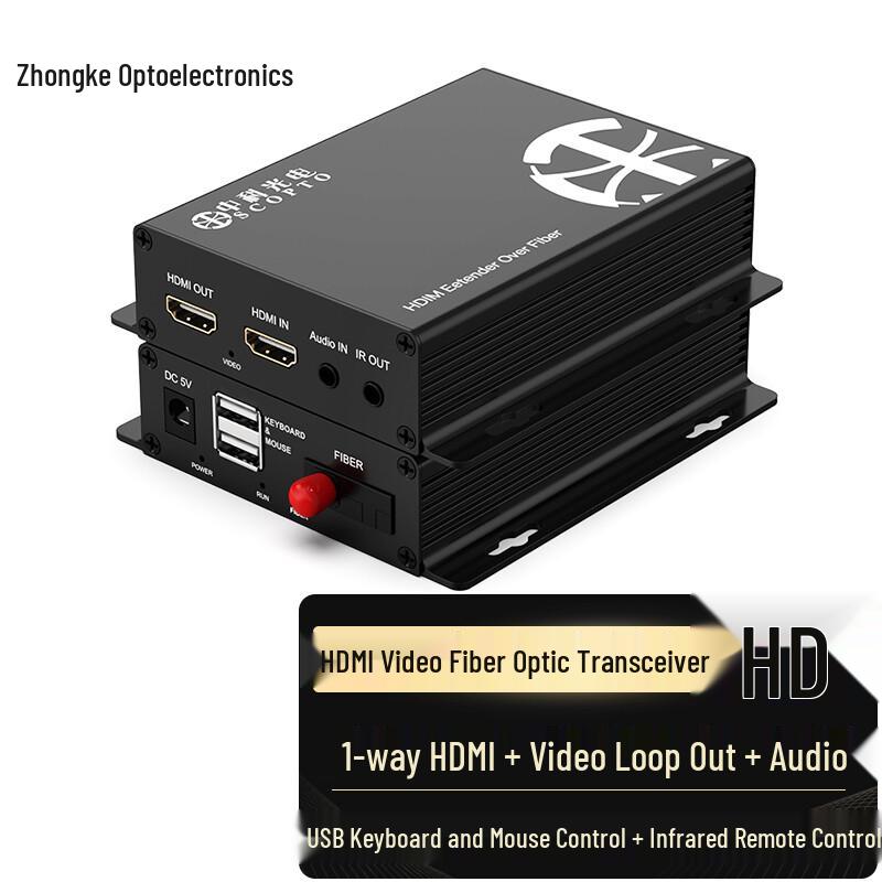 Zhongke Optoelectronics HDMI Видеоудлинитель по Оптоволокну