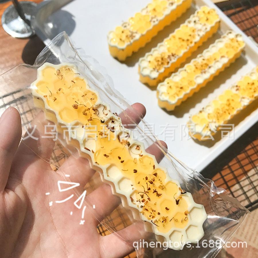 Снятие стресса артефакт симуляция медовой полоски сжатие музыка, соты медовая школьная сумка кулон игрушка имитация силиконовое украшение игрушка