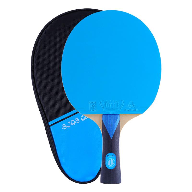 Tuttle Color Single Racket Horizontal Table Tennis Racket Single Outfit School Club Gym Long Handle Short Handle Training