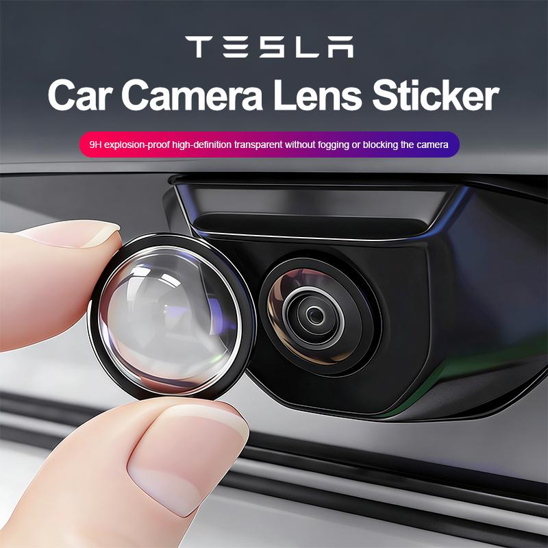 cfseh5 Tesla Car Camera Lens Protective Cover Accessories For Tesla Model 3 Model Y Model S Model X Cybertruck Juguete Roadster SpaceX