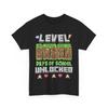 Level 100 Days of School Unlocked Gaming Pixel 100th Day T-Shirt