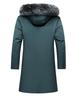 Men's Winter Plus Size Windproof Hair Collar Jacket Men's Warm Hooded Jacket