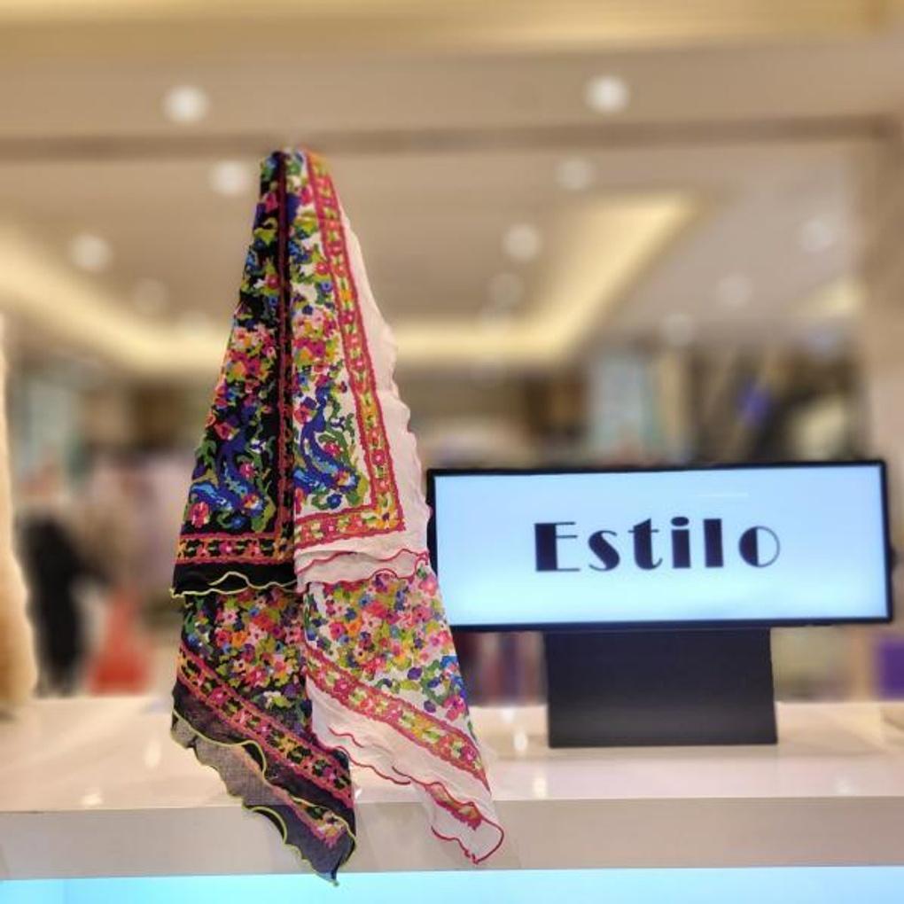 Asamyeon Petite Scarf E22S2CO106 ES Oil Painting