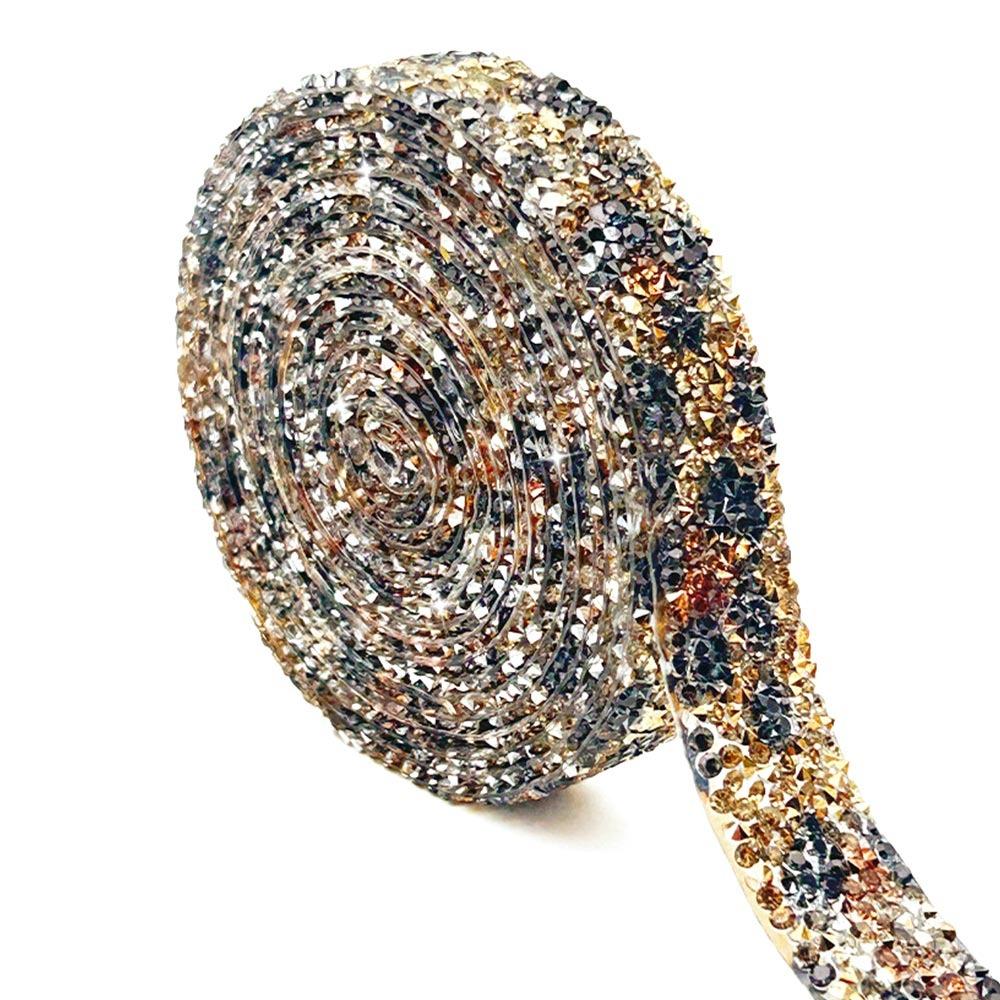 Лента со стразами из смолы шириной 3 см, длина 3 ярда, клейкая основа, самоклеящаяся, бриллиантовая наклейка, термозакрепляющаяся, для приклеивания утюгом