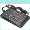 Исключительный 10-портовый высокоскоростной удлинительный кабель USB 2.0 с двухрядным концентратором-адаптером для ноутбука и ПК