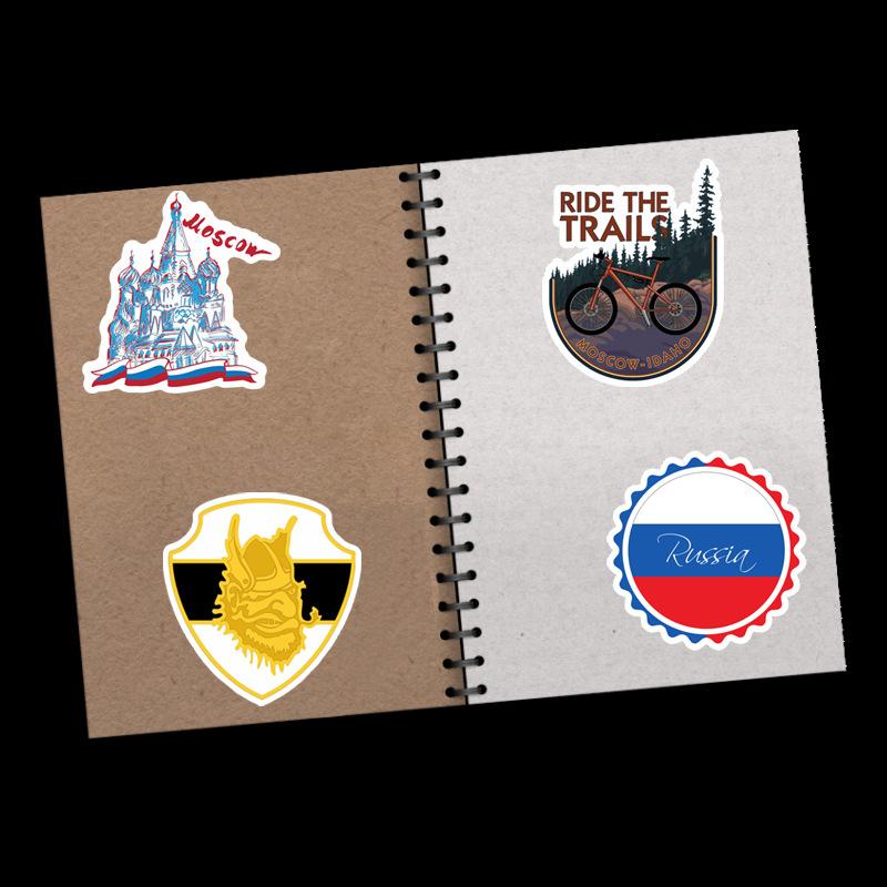 10 30 50Pcs Russia Stickers Waterproof Skateboard Motorcycle Guitar Luggage Laptop Bicycle Sticker Kids Toys