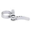 Seatpost Clamp Aluminum Alloy Quick Release Saddle Tube Clip for Mountain Bikes 3cmSilver