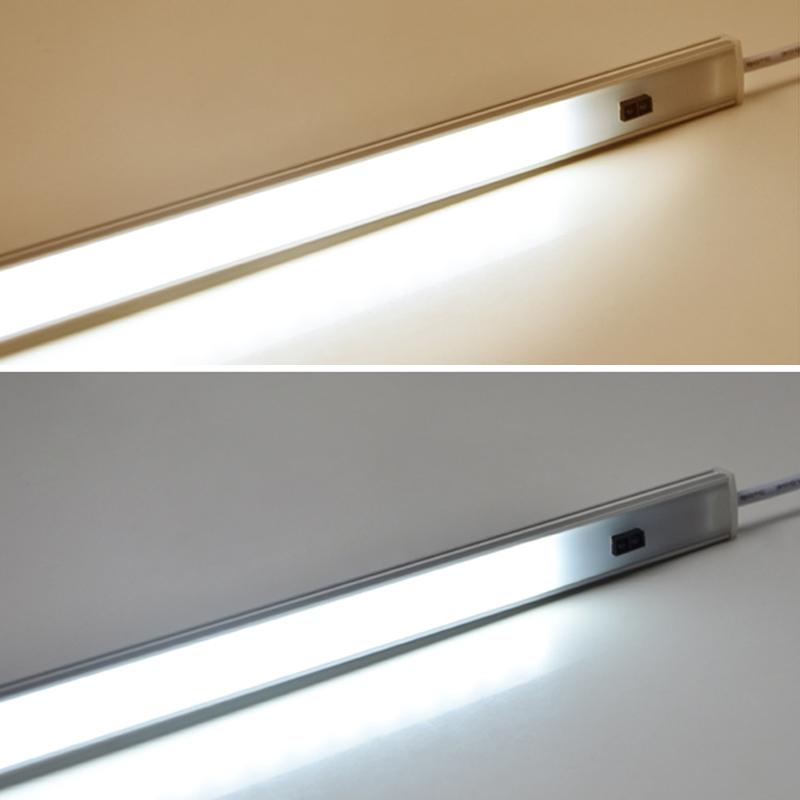 1-5 шт., 40 см, 6 Вт, умная ручная кухонная лампа, серия светодиодных светильников для шкафа, шкафа, спальни, лестницы, ночной датчик движения, освещение с вилкой европейского стандарта