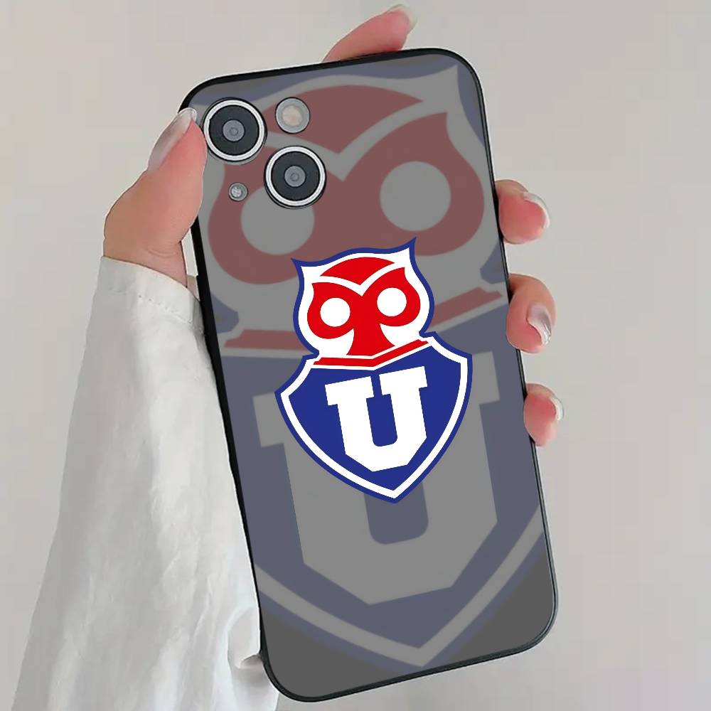 University Of-C-Chile Fashion Logo Phone Case Cool Black Silicone Soft For IPhone 16 15 14 13 12 11 X XR Plus Pro Max Plus