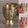 Chic Mini Compact Sturdy Wear Resistant Metal Wine Cup for Bar Retro Shot Glass